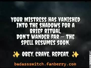 badassswitch on Chaturbate 